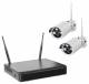 INDEXA WR100 SET B2 WLAN-Überwachungskameraset mit 2 Kameras NVR und App 26600