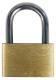 Vorhängeschloss aus Messing 25 mm, inklusive 3 Schlüsseln