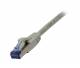 Patch cable RJ45, CAT6A 500Mhz, 1.5m, gray, S-STP(S/FTP), component tested (GHMT certified), AWG26, Synergy 21