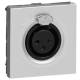 Legrand 079255 XLR-Buchse 3-polig 2-modulig Mosaic Aluminium