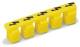 WAGO 280-405 warning cover with black lightning bolt for 5 terminals yellow