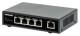 Intellinet 561839 5-Port Gigabit Ethernet PoE+ Switch, vier PSE PoE-Ports, IEEE 802.3at/af (PoE+/PoE)-konform, PoE-Leistungsbudget 62 W, Desktop-Format