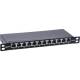 InLine® 25,4 cm ( 10 Zoll ) Patchfeld Cat.6A 0,5HE 12-fach, schwarz, mit Staubschutz