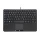 Perixx PERIBOARD-525 DE B, Mini-USB-Tastatur mit Touchpad, schwarz