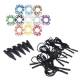 Chauvin Arnoux P01295483 Set of 5 test leads, 5 crocodile clips and 1 set of identification parts