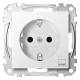 Merten MEG2350-0419 Socket outlet + Kz, Computer BRS StK polar white System M