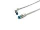 Equip 605807 Patch cable Cat6A angled S/FTP 2xRJ45 0.50 m white LSZH poly bag