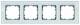 Siemens 5TG12040 5TG1204-0 DELTA miro Glas kristallgrün Rahmen 4fach o.-Logo