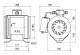 Maico ERM 22 E Ex e Rohrventilator Halbradial Ex-Schutz DN220 0080.0288