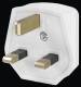 Bachmann 910.276 safety plug , England UK 13A/250VAC white