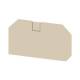 Weidmüller 3037590000 SLEP 2C 6 Abschlussplatte (Klemmen) dunkelbeige Höhe:62 