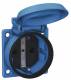 ABL Sursum 1562050 ABL Einbau-SCHUKO-Steckdose blau IP54 mit erh. BS mit Schraubanschluss
