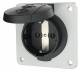 Mennekes 11012F 16A2P + E 230V SCHUKO, black IP54 fixed