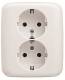Busch Jaeger 2TKA00003896 BJ 202 EUJ-214 SCHUKO double socket Reflex SI alpine white