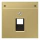 Jung ME2969-1NAUAC Cover label field for IAE/UAE 1x8-pin LS brass classic