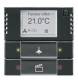 Busch Jaeger 2CKA006134A0321 BJ 6128/28-81 Control element 2/4-fold with RTR anthracite KNX fan coil controller