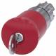 Siemens 3SU10501HK200AA0 emergency stop mushroom push button 22mm round red with BKS