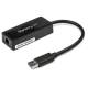 StarTech.com USB 3.0 to Gigabit Ethernet Adapter NIC w/ USB Port - Black - USB - 1 Port(s)