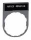 Schneider Electric ZBY2166C0 Schneider sign holder 30x40mm, with sign ARRET-MARCHE