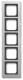 Busch Jaeger 2CKA001754A4697 BJ 1725-276 cover frame titanium Busch-axcent frame Busch-axcent