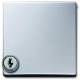 Busch Jaeger 2CKA001710A3789 BJ 2118 GKSL-33 Zwischenring mit KlappDeckel Allwetter 44 IP44 alusilber