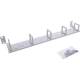 InLine® 48,3 cm ( 19 Zoll ) Kabelführungspanel, 1HE, 5 Kunststoffbügel, horizontal, grau