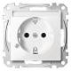 Merten MEG2303-0319 Socket outlet BRS, Ko. + Signature field StK polarwhite gl.Sys.M