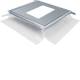 Hager BKSAE04 connection outlet punched 147x247 mm for mounting, flush with floor, floor duct