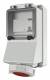 Mennekes 7152 32A5P 6H400V Wanddose IP67 mit Fi-Schalter