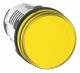 Schneider Electric XB7EV05BP Schneider Leuchtmelder gelb LED 24VAC/DC Schraub. Monoblock D22mm