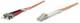 Intellinet 470445 Fiber Optic Fiber optic cable, duplex, multimode LC / ST, 50/125 micron, OM2, 10m, orange
