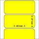 OEM-Factory Etiketten - Thermo 40 x 27mm, perm., K40, GELB