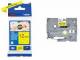 Brother TZe-631S Schriftband (lam.) Schwarz auf Gelb 12mm x 4m