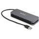 Startech.com HB30AM4AB 4-Port USB 3.0 Hub 4x USB-A 5 Gbps Laptop/Desktop USB Type-A Hub USB-Bus-gepumpt 11i langes Kabel/Kabelmanagement