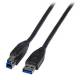 Kabel USB, A(St) => B(St), 1,8m, USB3.0, schwarz,