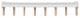 Hager TGM616D 2 phase bars insulated 6qmm with 8 poles and 4 end caps