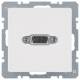 Berker 3315406089 VGA socket, Q.1 Polar white velvet