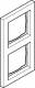 Eff Eff Fritz Fuss 1380EF2-6353500 EFF RAHMEN 2-FACH JUNG L 