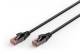 DIGITUS CAT 6 U-UTP outdoor patch cord Cu PE AWG 26/7 length 2 m black sheath color