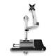 Startech.com WALLSTSI1 Computer Workstation für die Wandmontage, beweglicher Monitorarm, Tastaturarm, Sitz-Steh-Schreibtisch