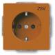 Busch Jaeger 2CKA002013A5413 BJ 20 EUCB-14-82-10 SCHUKO Steckdosen-Einsatz org RAL2004 future