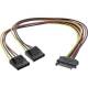 InLine® SATA Strom-Y-Kabel, SATA Buchse an 2x 13,34cm (5,25