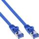 InLine® Patchkabel flach, U/FTP, Cat.6A, blau, 10 m
