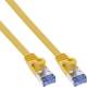 InLine® Patchkabel flach, U/FTP, Cat.6A, gelb, 1,5 m