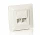 Equip Cat5e Unterputzdose+Frontplatte 2xRJ45 45°5Stk RAL1013