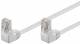 Goobay 96063 CAT 5e patch cable 2x 90° angled, F/UTP, white - CCA copper mixture, 2x RJ45 plug 90° (8P8C)