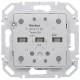 Berker 80142180 Tastsensor-Modul 2fach mit integriertem Busankoppler KNX S.1/B.