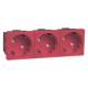 GGK 6933 socket M45-3 3-way angle red satin matt