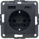 Berker 48141606 Steckdose SCHUKO/USB AC 20W PD B3 anthrazit matt