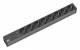 Bachmann 333.534 19´ 1HE 8xSchuko 1xÜSS schwarz Strom 2m Schuko